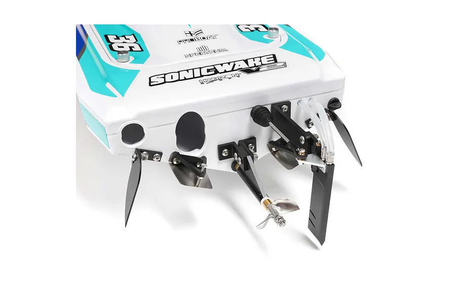 Pro Boat Sonicwake V2 36&amp;quot; RC Speed Boat Brushless Deep-V RTR - White image 119206