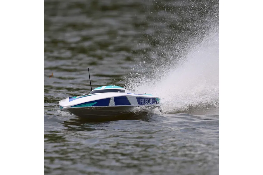 Pro Boat Sonicwake V2 36&amp;quot; RC Speed Boat Brushless Deep-V RTR - White image 119211