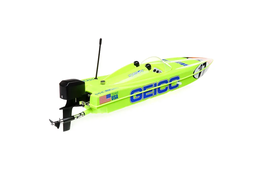 Pro Boat Miss Geico Power Boat Racer 17&amp;quot; Deep V Brushless Electric RC Speed Boat image 119307