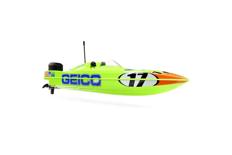 Pro Boat Miss Geico Power Boat Racer 17&amp;quot; Deep V Brushless Electric RC Speed Boat image 119308