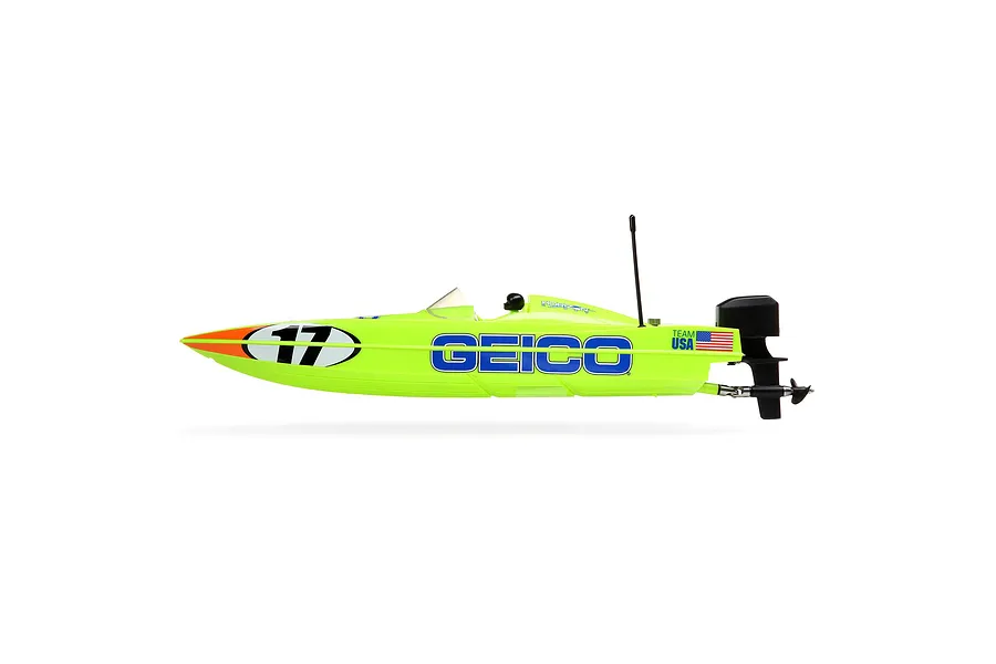 Pro Boat Miss Geico Power Boat Racer 17&amp;quot; Deep V Brushless Electric RC Speed Boat image 119309
