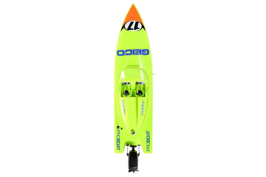 Pro Boat Miss Geico Power Boat Racer 17&amp;quot; Deep V Brushless Electric RC Speed Boat image 119312