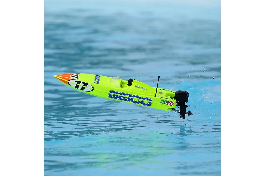 Pro Boat Miss Geico Power Boat Racer 17&amp;quot; Deep V Brushless Electric RC Speed Boat image 119319