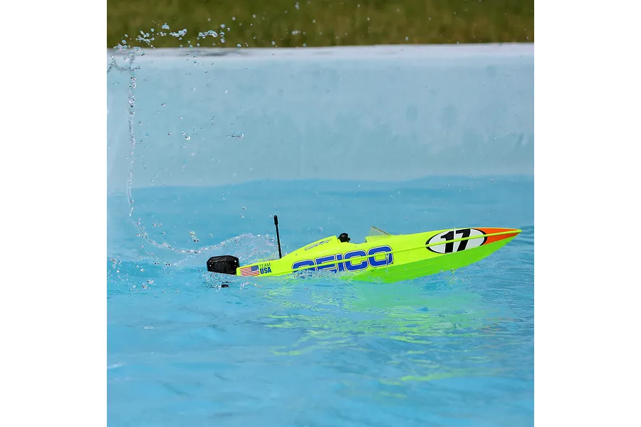 Pro Boat Miss Geico Power Boat Racer 17&amp;quot; Deep V Brushless Electric RC Speed Boat image 119320