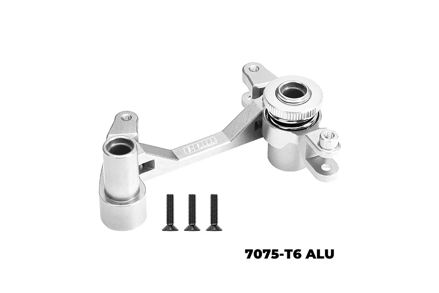 GPM Aluminium Steering Assembly Set with Servo Saver - Silver image 119648