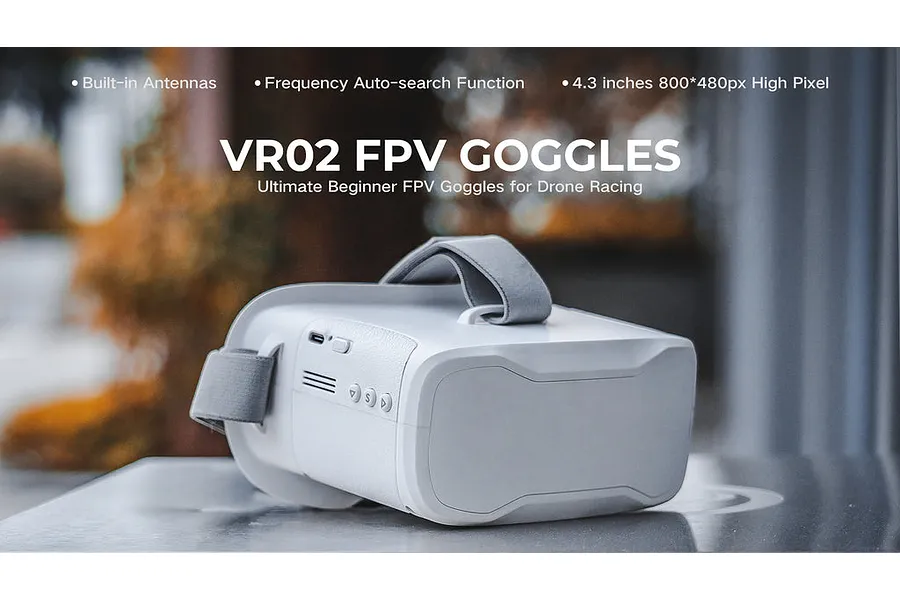 BetaFPV VR02 FPV Goggles - White image 119805