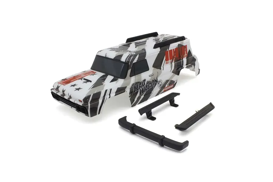 Kyosho 1/10 Mad Wagon VE Painted Body Shell with Accessories - White image 119871