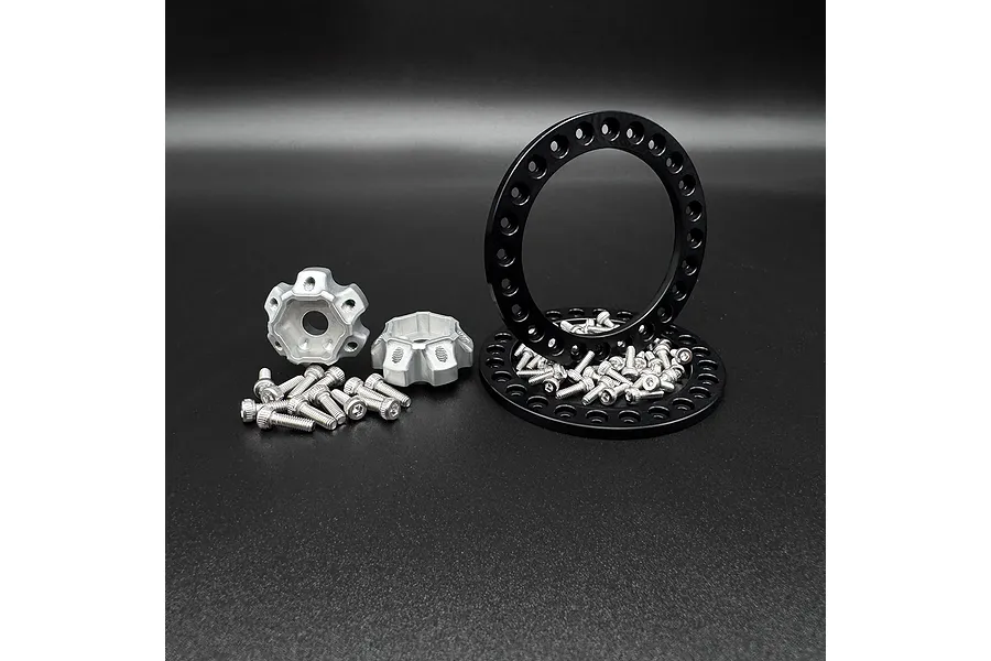 Reefs RC 1.9&amp;quot; Aluminium Shield Deep Dish Beadlock Rims 2Pcs image 119943