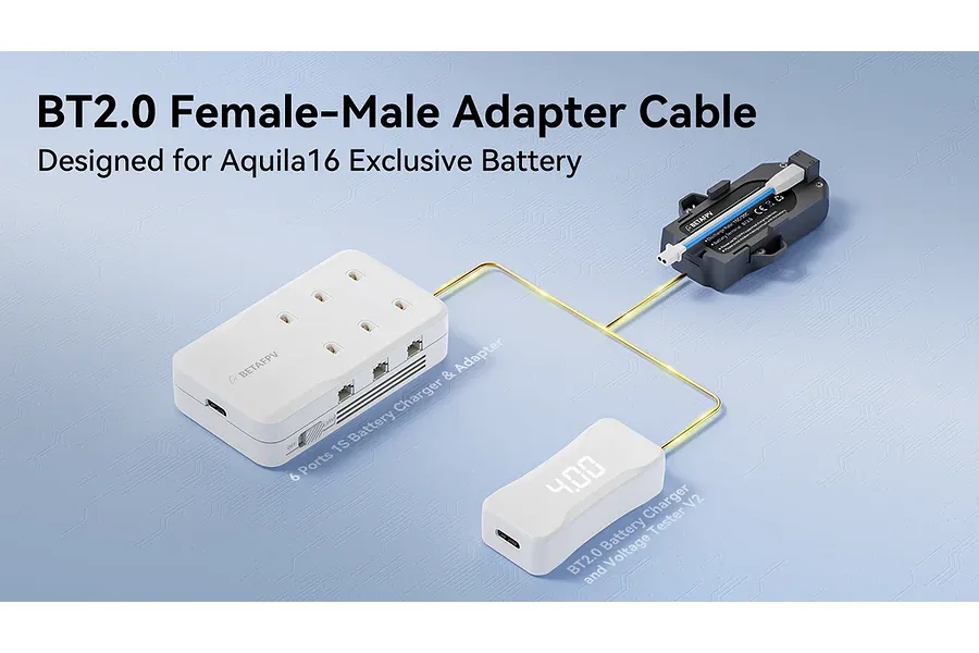 BetaFPV BT2.0 Female to Male Adapter Cable 5Pcs image 120342