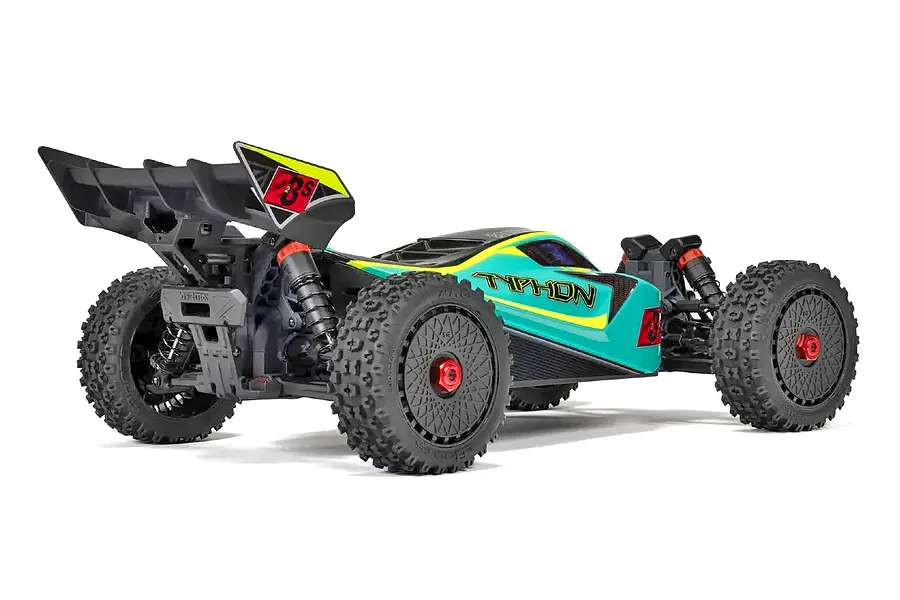 ARRMA Typhon 223S BLX RC Buggy Electric Brushless 4WD 1/8 Scale RTR - Green image 121619