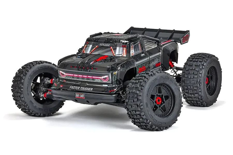 ARRMA OUTCAST 8S EXB AVC 4X4 RC Stunt Truck Electric Brushless 4WD 1/5 Scale RTR - Black image 121650