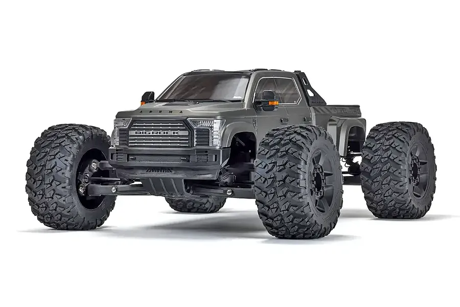 ARRMA Big Rock 6S BLX 4x4 RC Monster Truck Electric Brushless 4WD 1/7 Scale RTR - Gunmetal image 121671