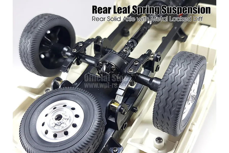 WPL D14 Suzuki Carry RC Drift Kei Truck Electric 4WD 1/10 Scale RTR - White image 121757
