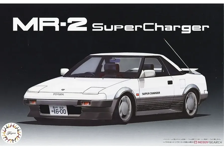 Fujimi 1/24 Toyota MR-2 Supercharger Car Scaled Plastic Model Kit - High Society Car Version image 1