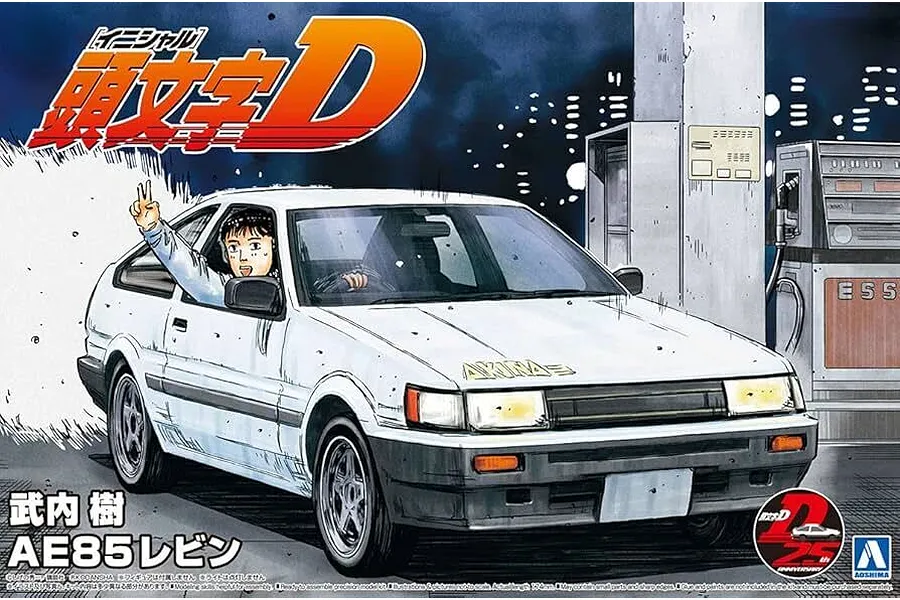Fujimi 1/24 Toyota AE85 Levin Itsuki Takeuchi Initial D Car Scaled Plastic Model Kit image 1
