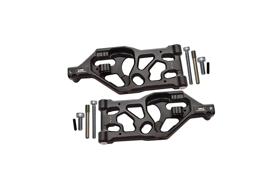 GPM Black Aluminium Front Lower Suspension Arms 2Pcs w/ Hardware image 122129