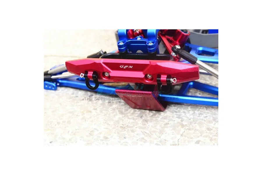 GPM Blue Aluminium E-Revo 2.0 Front Bumper w/ D Rings image 4