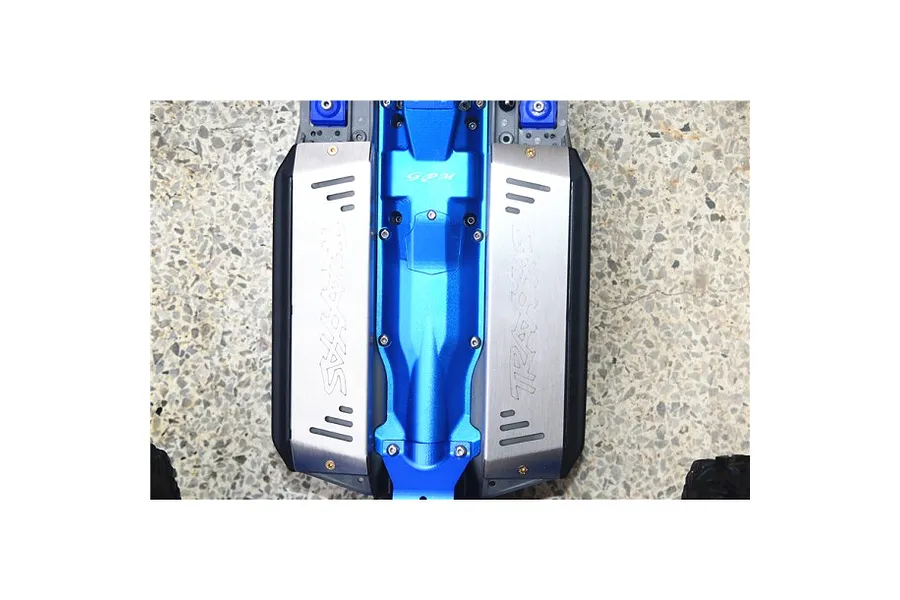 GPM Aluminium Centre Skid Plate - Blue image 122153