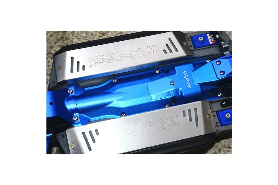 GPM Aluminium Centre Skid Plate - Blue image 122155