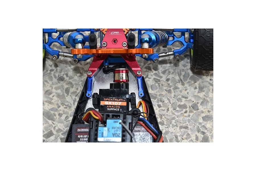 GPM Aluminium Front Chassis Brace 2Pcs - Blue image 122179