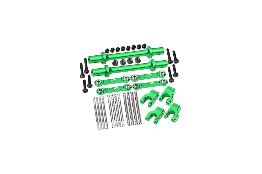 GPM Aluminium Front and Rear Sway Bar Set - Green image 122196