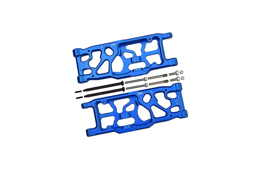 GPM Aluminium Rear Lower Suspension Arms 2Pcs - Blue image 122329