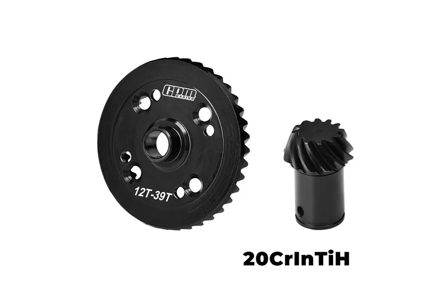 GPM Steel Front or Rear 39T/12T Main Diff Gear Set image 122357