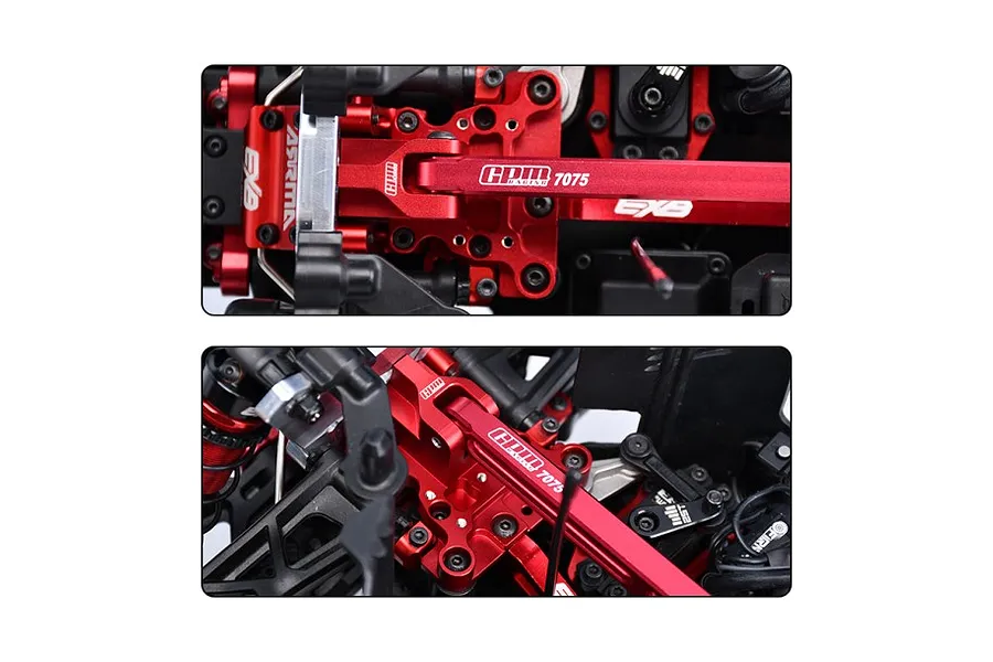 GPM Aluminium Front Centre Brace Mount - Blue image 2