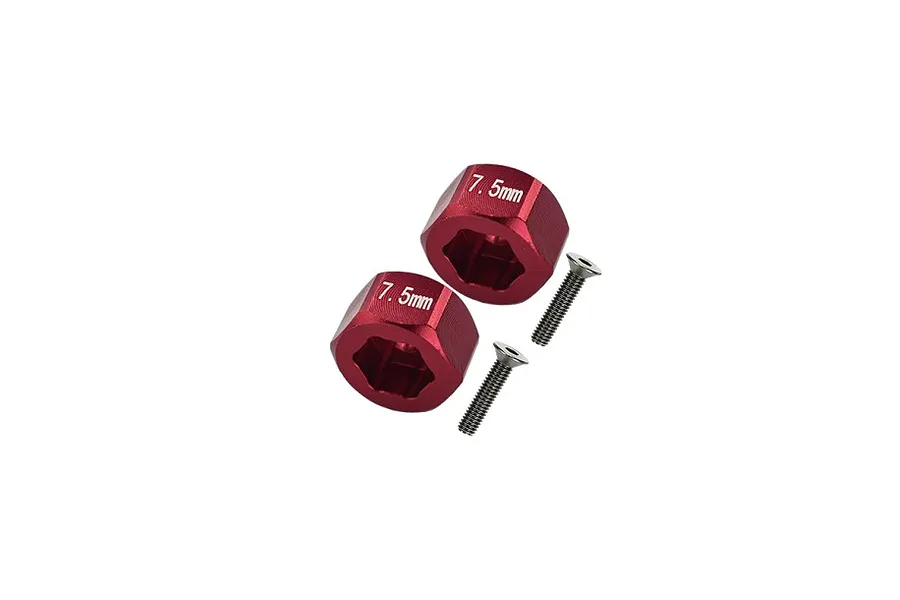 GPM Aluminium Front Wheel Hex Adapters - Red image 122574