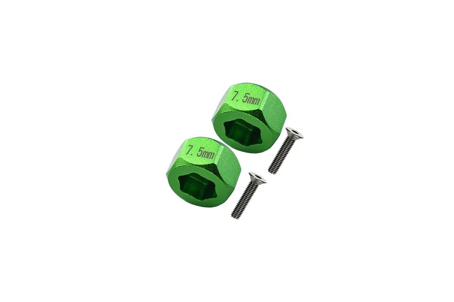 GPM Aluminium Front Wheel Hex Adapters - Green image 122577