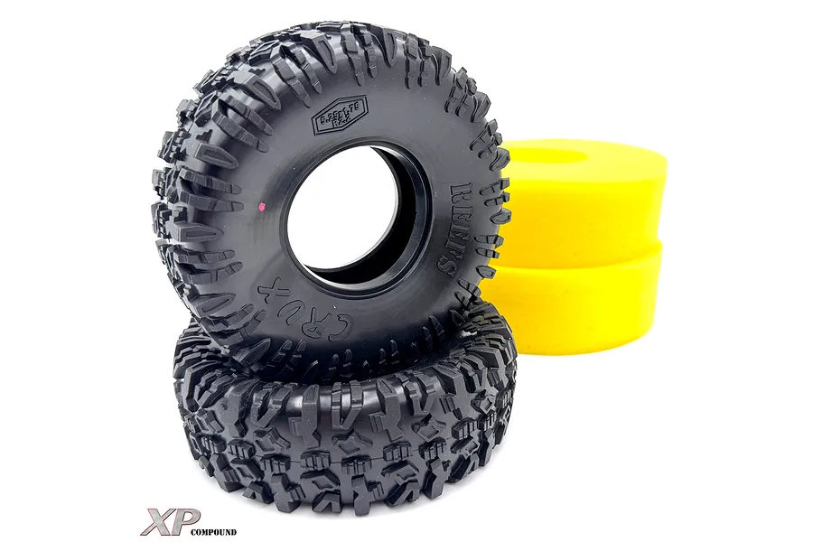 Reefs RC 2.2&amp;quot; Crux XP Compound (Pink) Rock Crawler Tyres with Foam Inserts 2Pcs image 122722