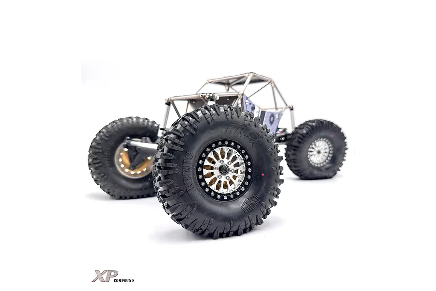 Reefs RC 2.2&amp;quot; Crux XP Compound (Pink) Rock Crawler Tyres with Foam Inserts 2Pcs image 122723