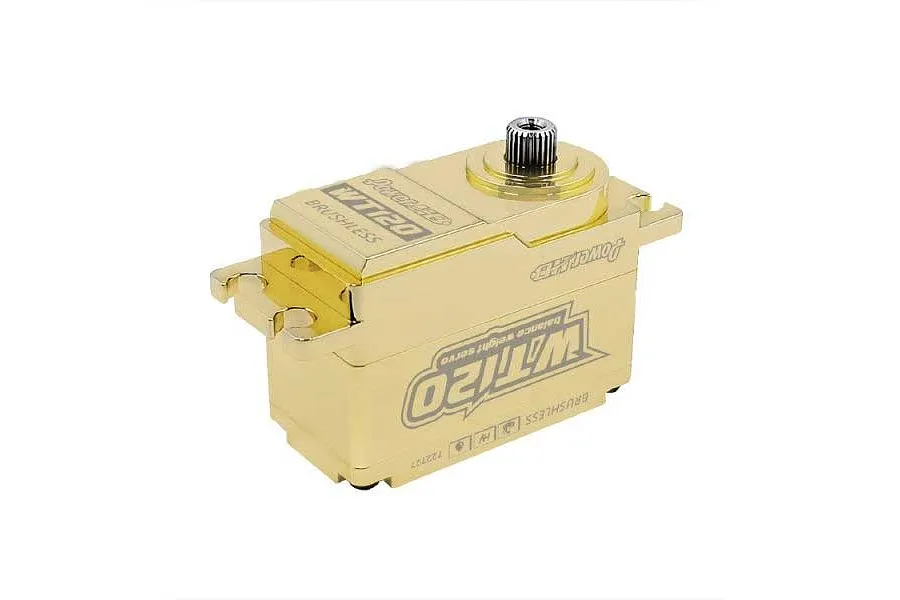 Power HD Brass WT120 Standard 50kg 8.4V Brushless Steel Geared Servo image 122727