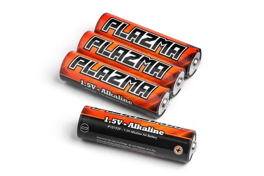 HPI Plazma 1.5v AA Alkaline Batteries 4Pcs image 122748