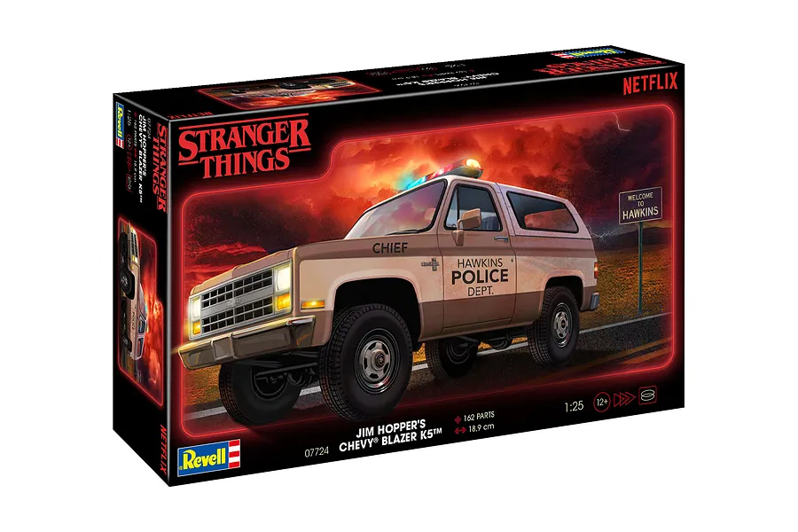 Revell 1/25 Hoppers 1985 Chevrolet K5 Blazer SUV Scaled Plastic Model Kit - Stranger Things image 122825