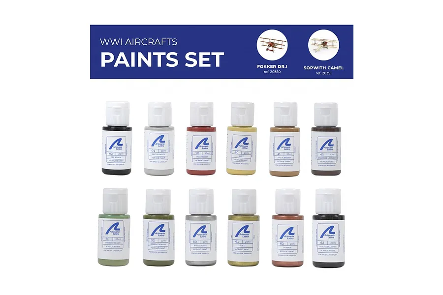 Artesania Latina WWI Aircrafts Paint Set image 122896