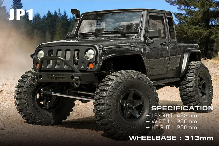 MST CFX-W JP1 RC Rock Crawler Electric 4WD 1/10 Scale RTR - Grey image 123012