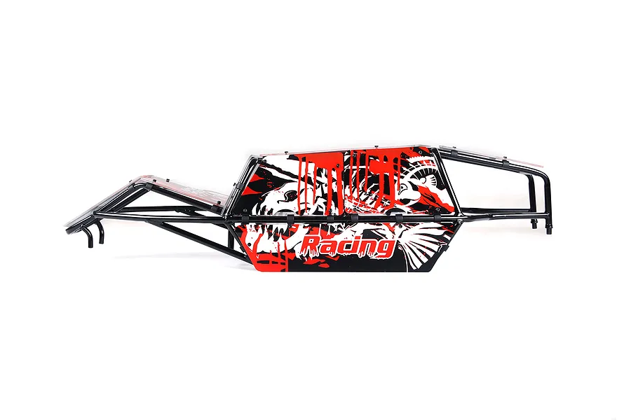 Rovan Black Steel Baja Roll Cage w/ Painted Red Panels image 123123