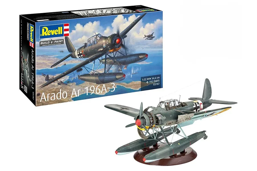 Revell 1/32 Arado Ar196A-3 Seaplane Scaled Plastic Model Kit image 123185