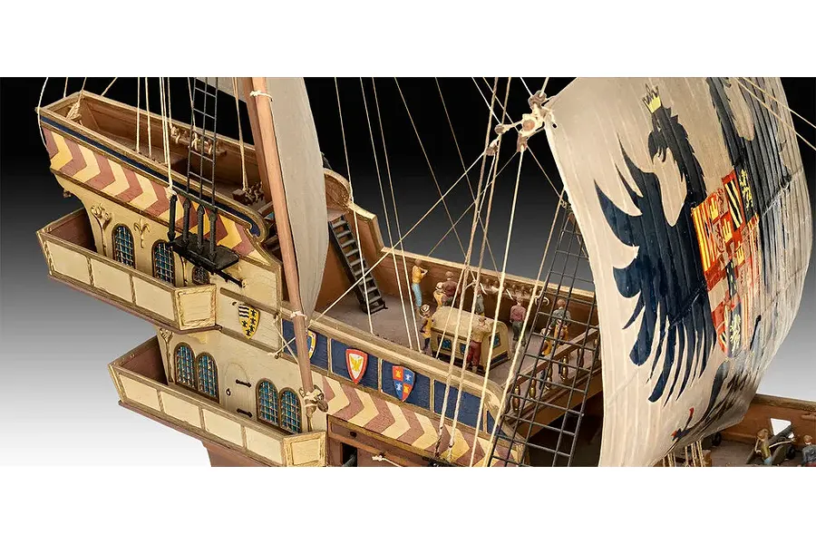 Revell 1/96 Spanish Galleon Scaled Plastic Model Kit image 123219