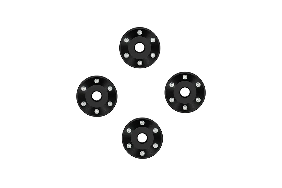 Traxxas Aluminium Pro Scale Wheel Washers 4Pcs - Black image 123451
