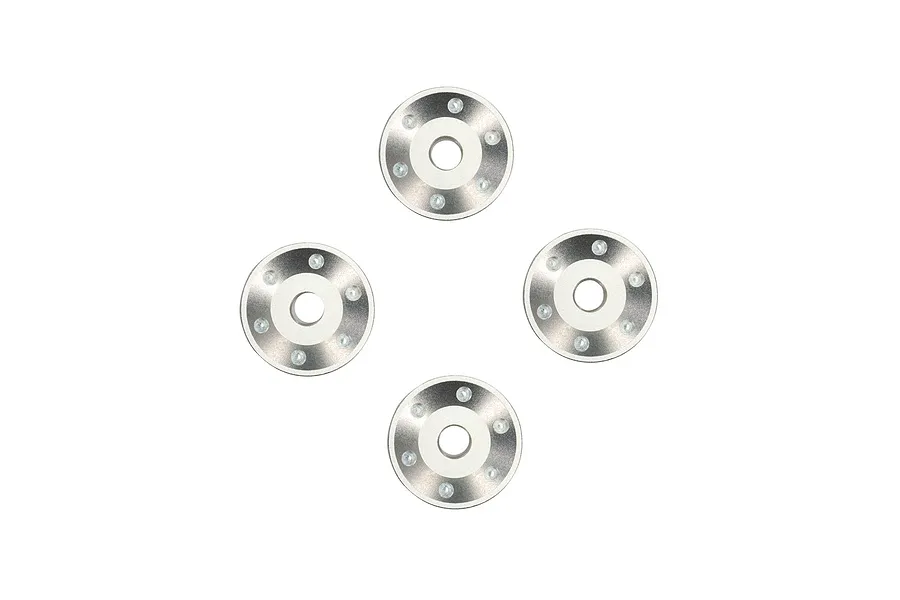 Traxxas Aluminium Pro Scale Wheel Washers 4Pcs - Silver image 123457