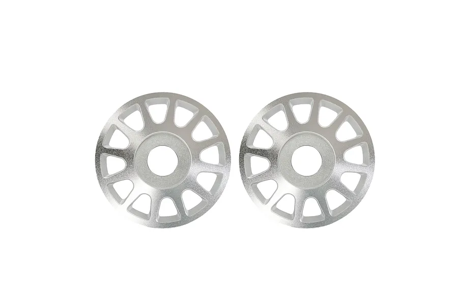 Traxxas Aluminium Pro Scale Wheel Centre Faces 2Pcs - Silver image 123458