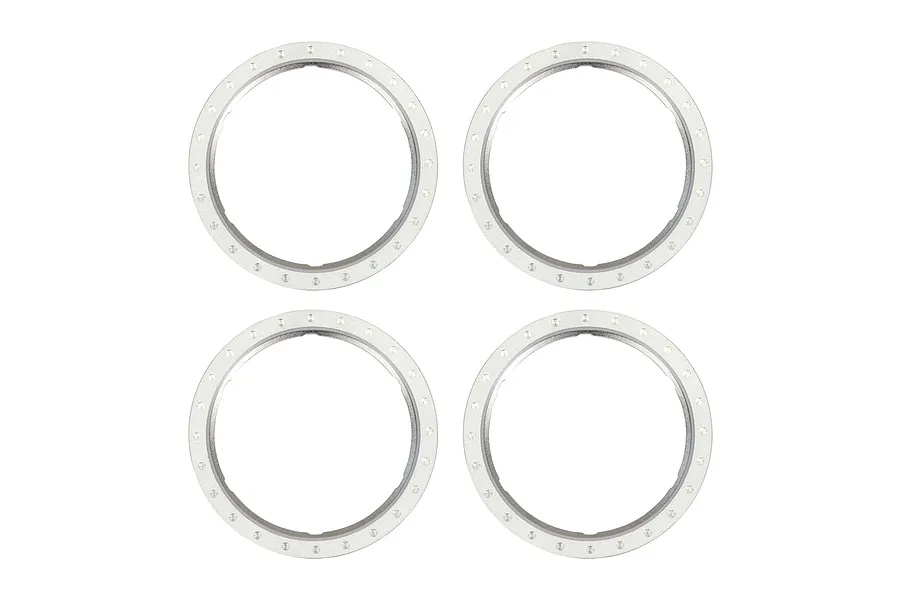 Traxxas Aluminium Pro Scale Beadlock Rings 4Pcs - Silver image 123462