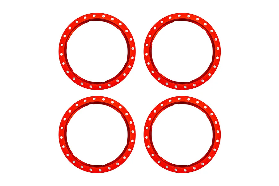 Traxxas Aluminium Pro Scale Beadlock Rings 4Pcs - Red image 123463