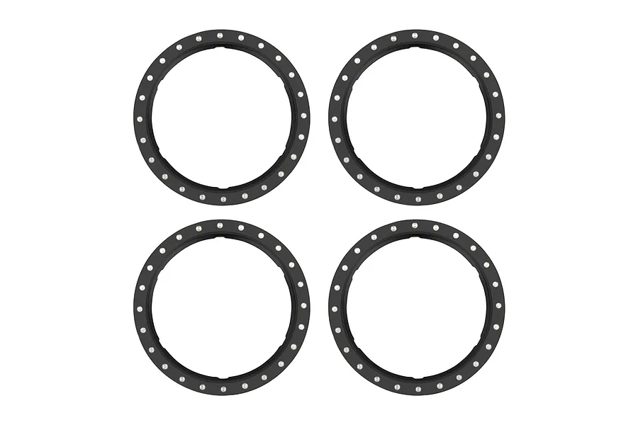 Traxxas Aluminium Pro Scale Beadlock Rings 4Pcs - Black image 123469