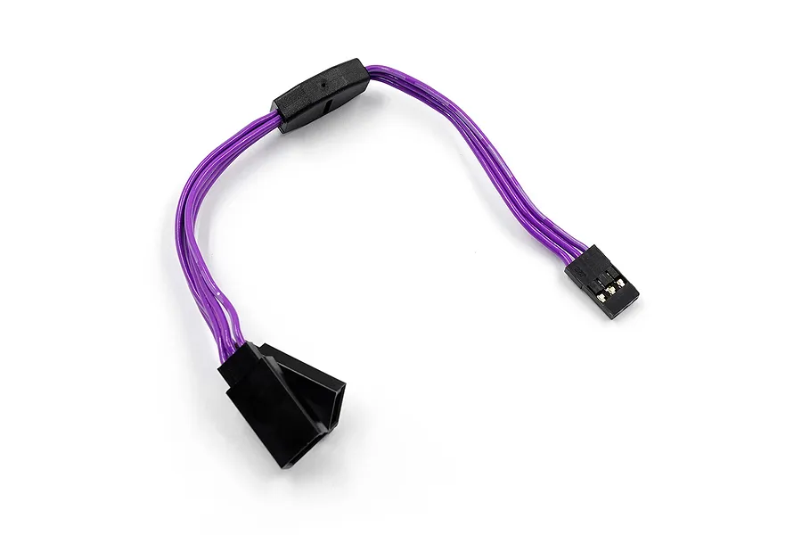 Yeah Racing 150mm Purple Y-Harness High Current Servo Wire w/ JR/Futaba Plug image 123550