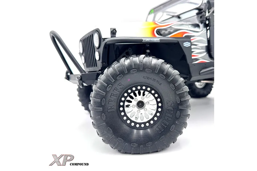 Reefs RC 1.9&amp;quot; Scrub XP Compound (Pink) Tyres with Foam Inserts 2Pcs image 123570