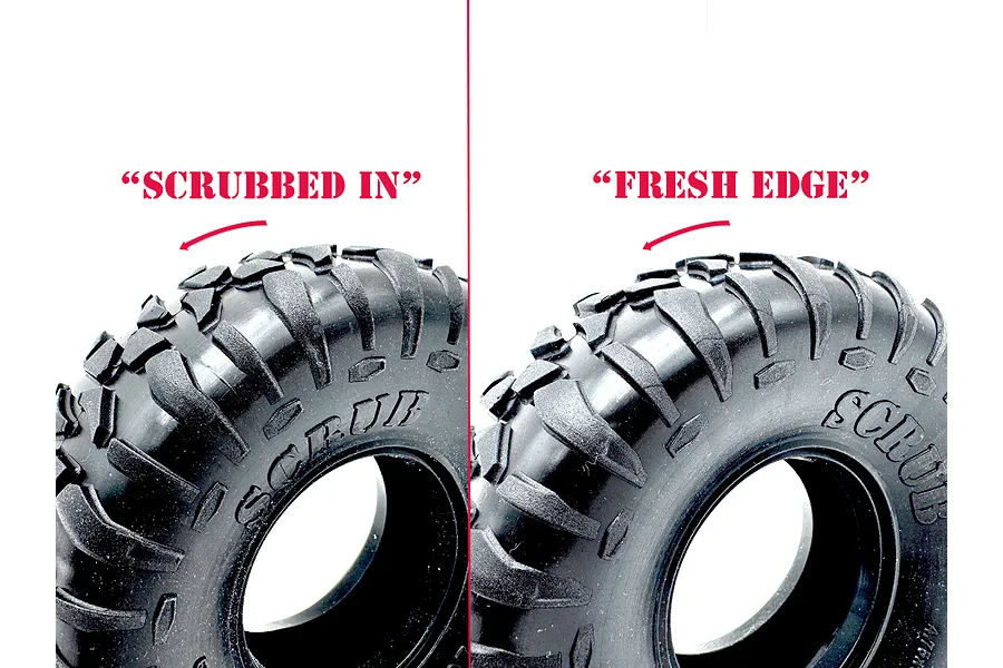 Reefs RC 1.9&amp;quot; Scrub XP Compound (Pink) Tyres with Foam Inserts 2Pcs image 123571