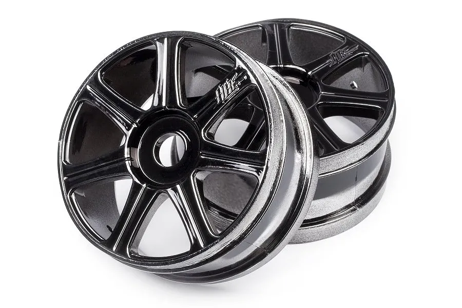 HB 3.3&amp;quot; Edge Black Chrome Rims 2Pcs image 12360